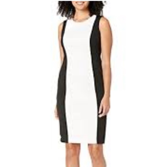 Calvin Klein black & white Dress (Classy, Work, Dates) - Picture 1 of 4